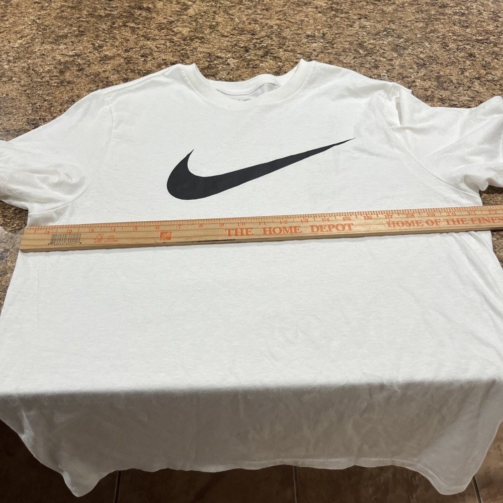 2 - Nike Mens Training T-shirts Gray & White Just Do It & Swoosh Logo Sz Large - Picture 11 of 12